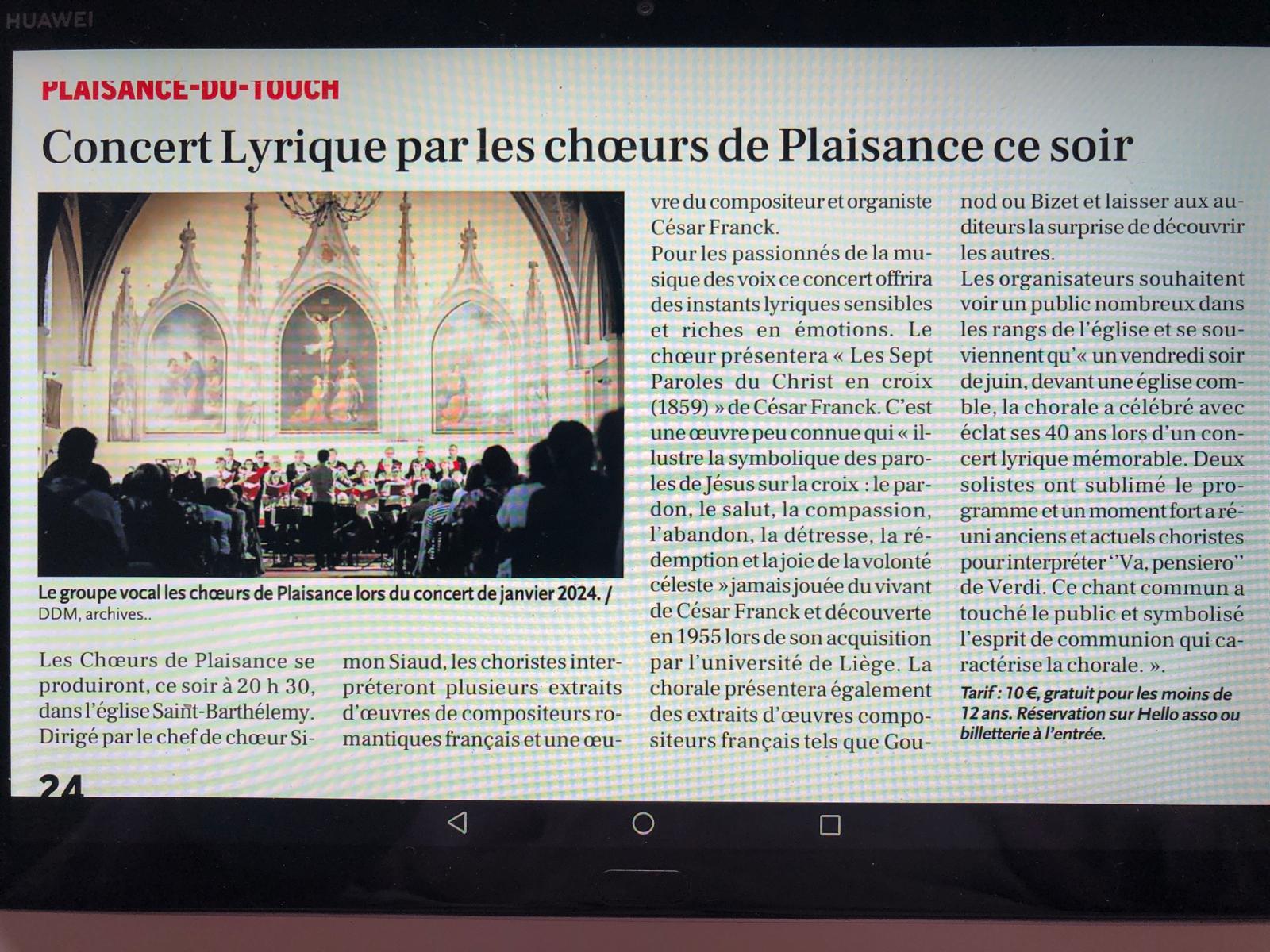 Article depeche